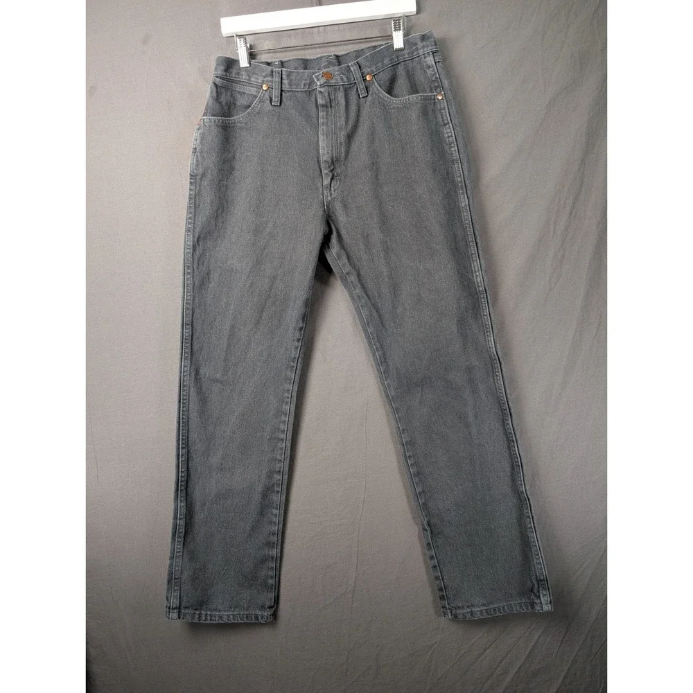 Wrangler‎ Mens 1013MWZCG Cowboy Cut Regular Fit Jeans Gray 34x32
